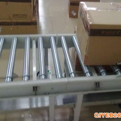 海口无动力直线滚筒输送机 水平输送滚筒线碳钢喷塑六