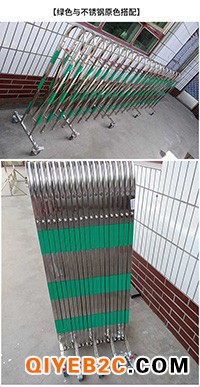 广州专业生产不锈钢万向轮伸缩围栏活动现场可移动护栏