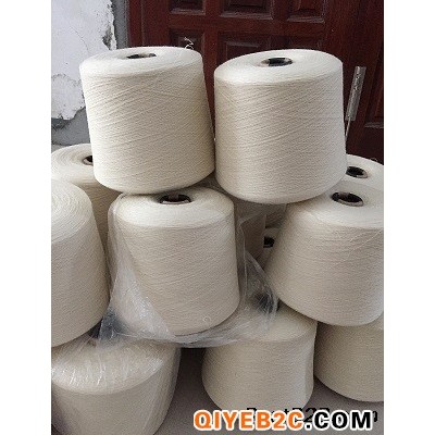 专用生产精梳棉90羊毛10混纺纱线32支紧赛纺