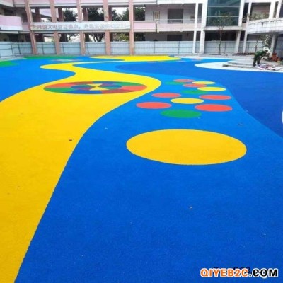 深圳儿童安全地垫及室外彩色现浇橡胶地垫厂家批发