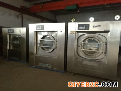 潍坊特价二手300公斤大型全钢双开门工业洗衣机甩干