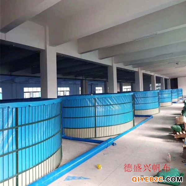 上海养殖高密度圆形水池支架 镀锌板养殖鱼池网箱支架