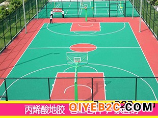 天津东丽小区篮球场划线室外运动场地面修复