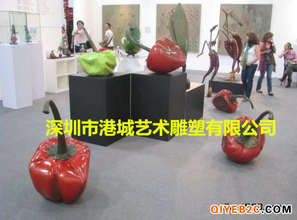 四川商业街装饰玻璃钢仿真辣椒雕塑定制厂家