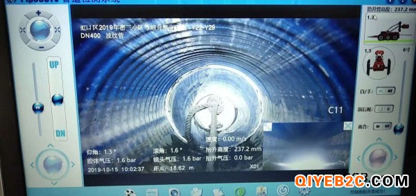 上海杨浦污水管道疏通CCTV检测
