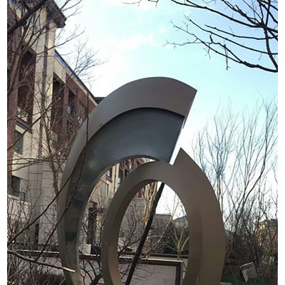 四川公园抽象雕塑 不锈钢锻造工艺制作