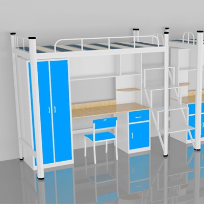 公寓床批发简约学生公寓床带书桌上床下柜组合床多功能