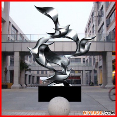 校园雕塑 广场不锈钢飞翔的海鸥 供应抽象中式校园雕