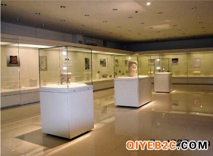 博物馆文物古董瓷器恒温恒湿全景玻璃独立展柜定制