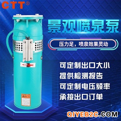 CTT QSP高压潜水泵 喷泉用高压潜水泵 卧式泵