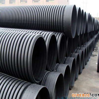 北京直销HDPE双壁波纹管钢带增强螺旋波纹管排污管