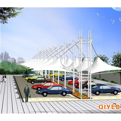 上海膜结构停车棚的常用的三种膜材料