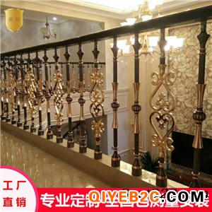 纯铜楼梯 铜雕刻楼梯栏杆工程图
