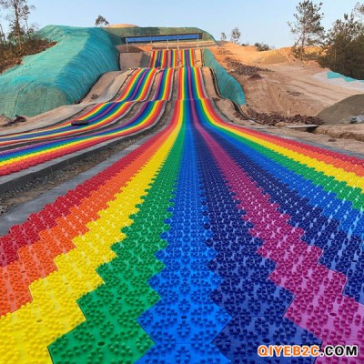 彩虹滑道建设占地面积 景区滑道坡度设计图 网红滑道