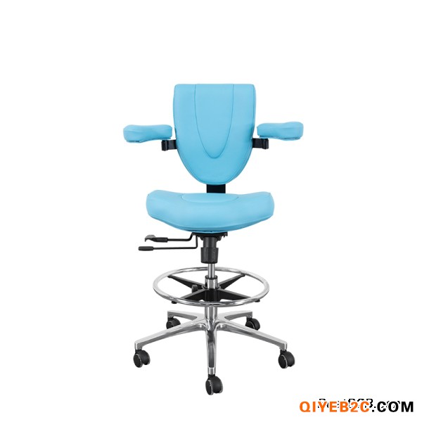 新款科室用多功能舒适皮垫坐刹轮护腰工作椅