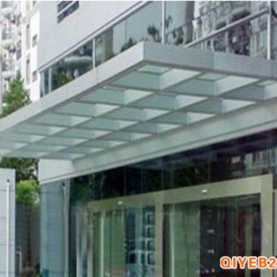北京亮马桥安装玻璃雨棚理发店雨搭子钢化玻璃安装