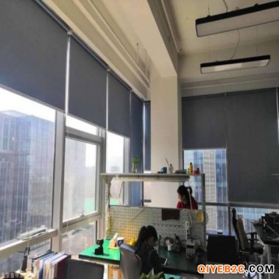 天津和平定制工程卷帘 遮阳窗帘 电动布艺窗帘