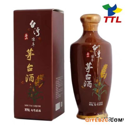 TTL玉山台湾陈年茅台酒52度咖啡瓷瓶0.5公升