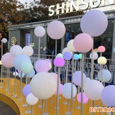 上海幕明吹气泡泡 商业街区互动圆形景观灯