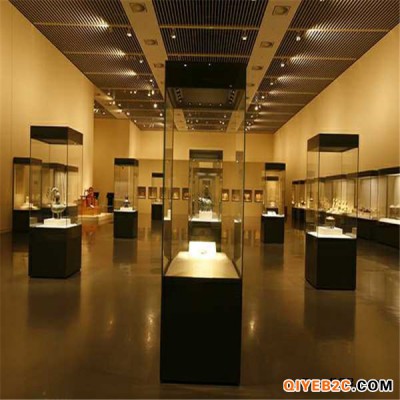 惠州隆城展示博物馆展柜艺术品雕像展柜独立柜定做设计