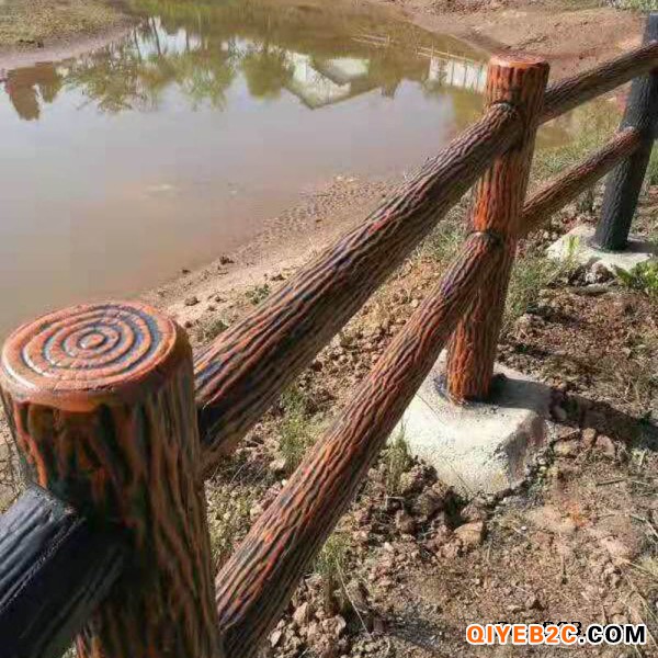 江西赣州水泥仿木护栏生产 施工一条线服务