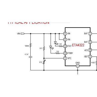 ETA4322耐压30V线性充1000mA电流可调