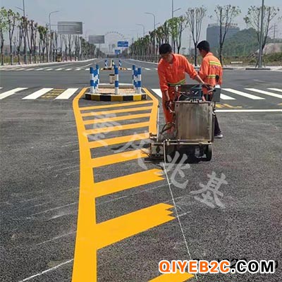 路面热熔施划 重庆梁平道路标线施工工程队伍公司