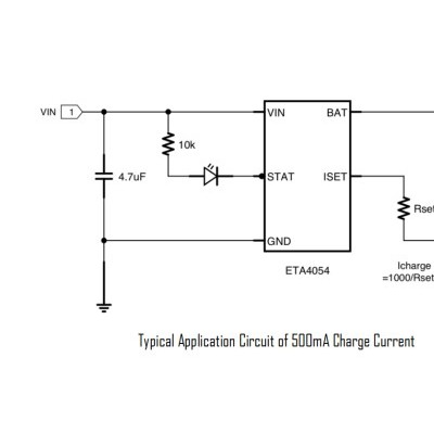钰泰ETA4054支持1mA以内充电耐高压16V