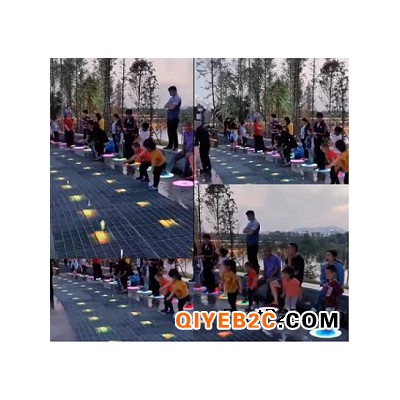上海幕明感应脚踏跳动喷泉广场公园互动跳跳泉