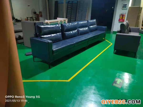 皮制沙发尺寸公司接待沙发公司休息区沙发款式定做