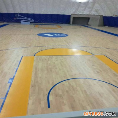 篮球馆木地板实木地板防滑枫桦木舞台专用